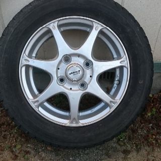 155/65R13アルミホイール付きスタッドレスタイヤ4本セット