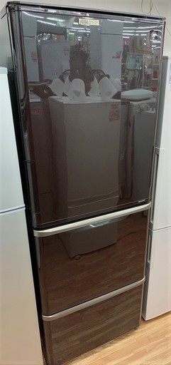 SHARP　２０１５年製　自動製氷付3ドア冷蔵庫（両開き）