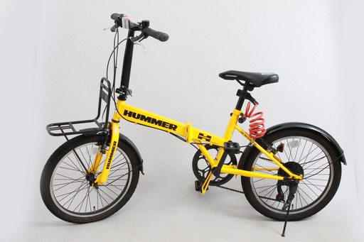 使用少 HUMMER ハマー 折り畳み自転車 黄色