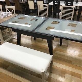 テーブル:カリガリス チェア&ベンチ:アビー ダイニングセット【...