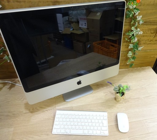 【18,000円】apple imac★最新OS X（10.11.6）★24インチ大画面★C2D2.8Ghz★メモリ4GB★HDD320GB★DVD
