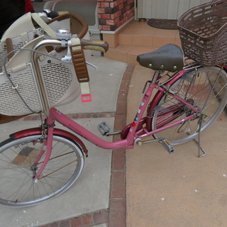 子供載せ自転車　ピンク　プチママン　26インチ　