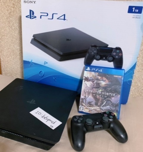 【お陰様で9,500円にてご購入頂けました！】PS4 1TB本体\u0026モンハンワールドのセット