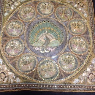 特大 タペストリー tapestry インド製 手作り1点物 細密 お店の装飾