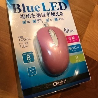 Blue LEDマウス 未使用品