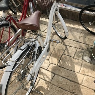 交渉中、自転車