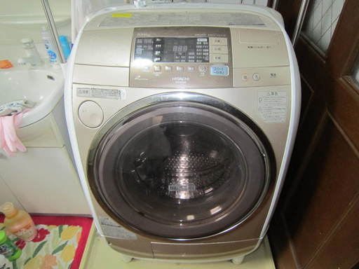 ドラム式洗濯乾燥機　１０ｋｇ　風アイロン ビッグドラム BD-V3100　日立　引っ越し処分です！