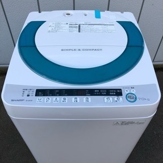 【取引中】2015年製 SHARP 全自動洗濯機 ES-GE70...
