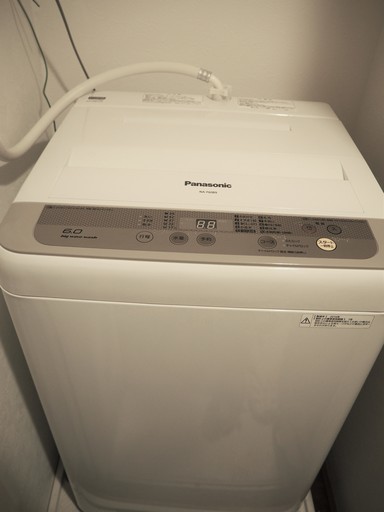 【美品】2016年Panasonic洗濯機6kg／ 2021まで保証あり