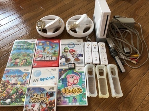 wii本体+ゲームセット 全部まとめて