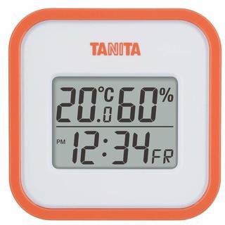 ☆タニタ TANITA TT-558OR デジタル温湿度計 オレ...