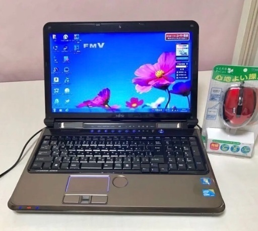 美品 Window10  富士通 AH700/5B Core i5 ブルーレイ Webカメラ 750GB 指紋認証