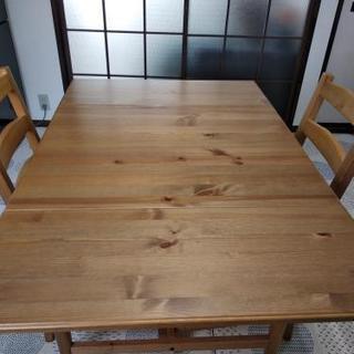 IKEA　イケア　木製テーブルと椅子セット