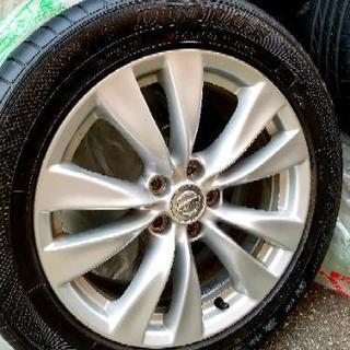 日産フーガ Y51 純正18インチ アルミ・タイヤ4本セット