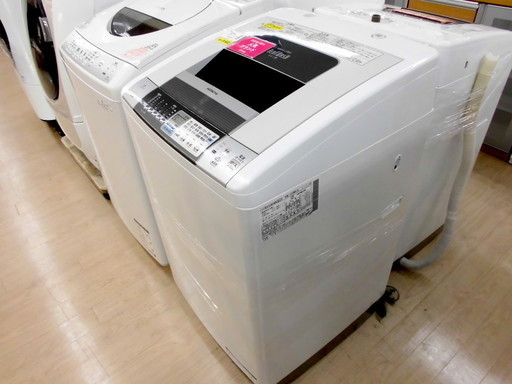 安心の6ヶ月保証付！2012年製HITACHI(日立)BW-D8MVの8.0kg縦型洗濯乾燥機です！