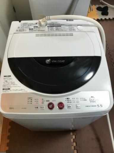 SHARP洗濯機　（簡易乾燥機能付き洗濯機）　5.5kg　東京　神奈川　配送可能