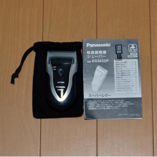 パナソニック スーパーレザー メンズシェーバー ES3832P-S
