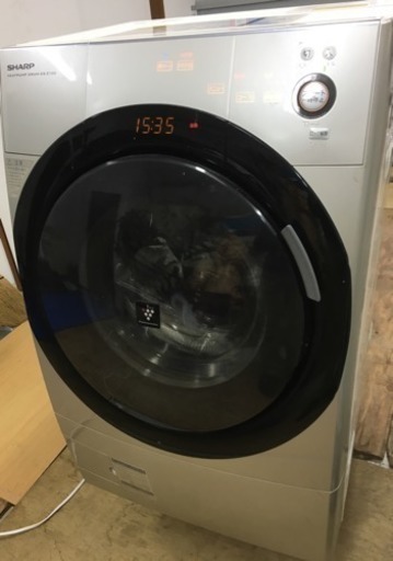 ☆東京都江東区より☆SHARP シャープ ドラム式電気洗濯乾燥機『ES-Z100-NL』洗濯容量9.0kg 2013年製