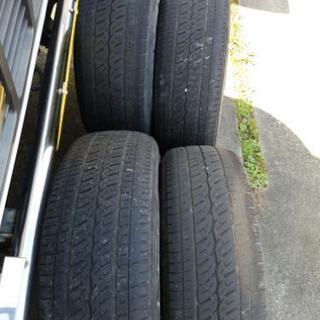 ウェッズキーラーフィールド　ハイエース100系に。215/65-16 ＋26　7J 6穴　ガリ傷無し！パンク無し！浜名湖エコパ部品交換会手渡し可能