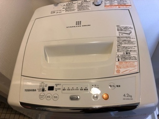2013年 4.2kg 東芝 TOSHIBA 風乾燥機能付き洗濯機 AW-42ML