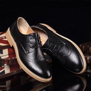 ビジネスシューズ 牛革 紳士靴 26 - 26.5cm ブラック