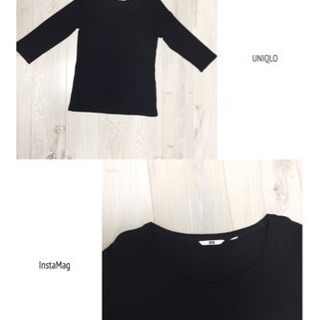 ⑰UNIQLO 7部袖Tシャツ