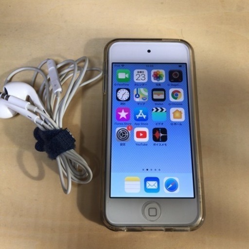 iPod touch 16GB 第６世代 ブルー ケース 純正イヤホン付