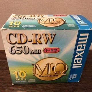 未使用　マクセル　CD-RW 650MB 8枚