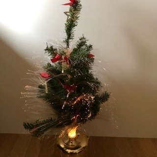 クリスマス オルゴール付きトウインクルファイバーツリー 60cm