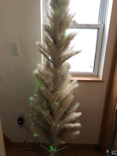 クリスマストウインクルファイバーツリー ホワイト 190cm