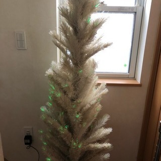 クリスマストウインクルファイバーツリー ホワイト 190cm