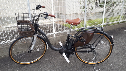 電動アシスト自転車 2018年モデル YAMAHA ヤマハ　PAS With DX　パス ウィズ デラックス　26インチ　ツヤケシブラック　新車