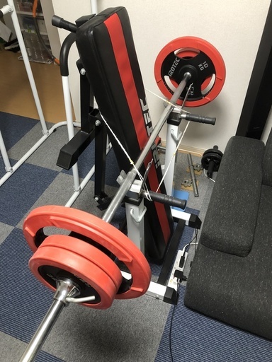 ベンチプレスセット一式バーベル75kg ぷれじでんて 高松のフィットネス トレーニングの中古あげます 譲ります ジモティーで不用品の処分