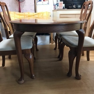 高級ヨーロッパ調ダイニングテーブルセット