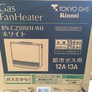 プラズマクラスター付き ガスファンヒーター デラックス 50号 都市ガス