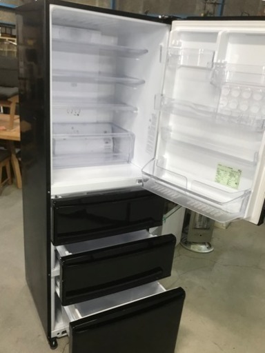 【中古】凹みあり激安！ アクア ノンフロン冷凍冷蔵庫 AQR-361F(K)-1 2017年製