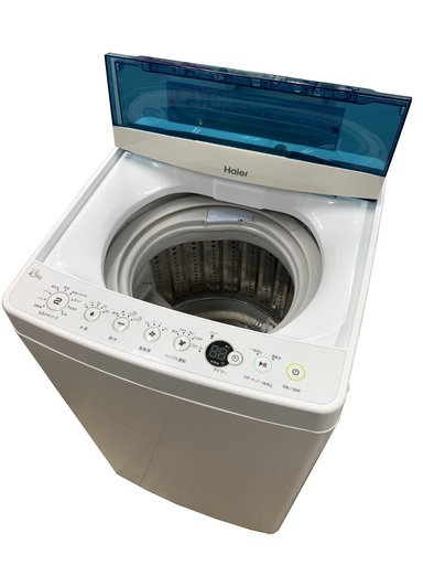 J1 【 動作確認、クリーニング済 】美品！　ハイアール　洗濯機　4.5Kg　JW-C45A　2017年製　■直接引取のみ