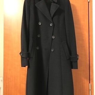 ユナイテッドアローズ 黒ロングコート（サイズ36 / S〜M）