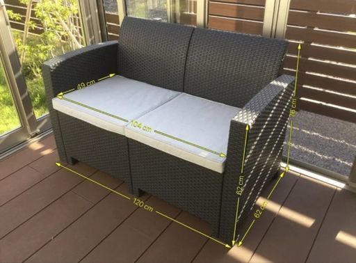 ラタン調ソファ　新品　お値下げ