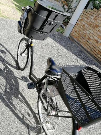 子供乗せ自転車後ろかご付き