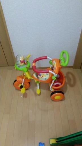 ご購入者様決定 プーさんの三輪車 良美品 プーさんの声 メロディが流れます ひょこりはん 北小金の三輪車の中古あげます 譲ります ジモティーで不用品の処分