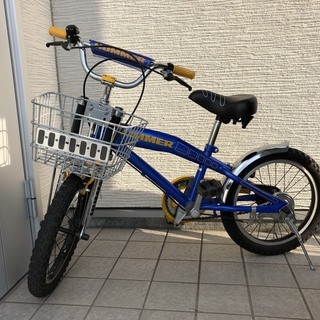 子供自転車★16インチ青★ハマーHUMMER