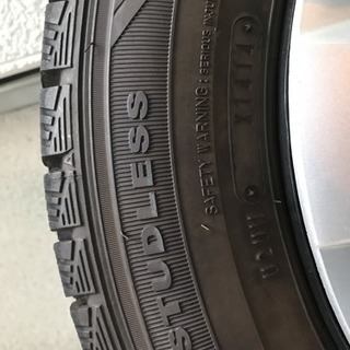 130系ヴィッツ  純正スチールホイールスタッドレスセット