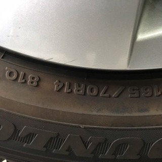 130系ヴィッツ  純正スチールホイールスタッドレスセット