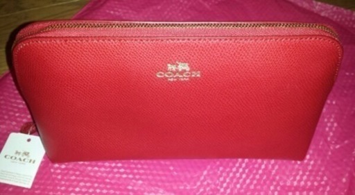 新品 COACH コーチ♪化粧ポーチ クラッチバッグ