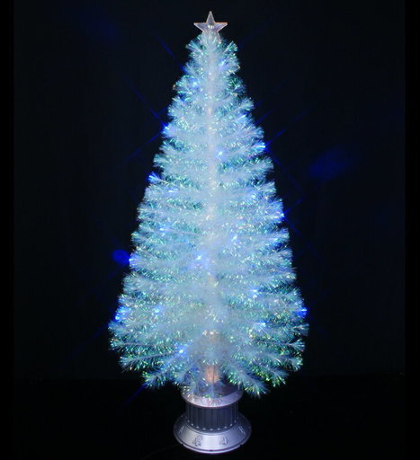 クリスマスツリー150cm クリア　ファイバー　LED　1度開封新品