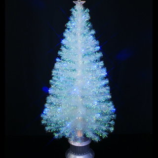 クリスマスツリー150cm クリア　ファイバー　LED　1度開封新品