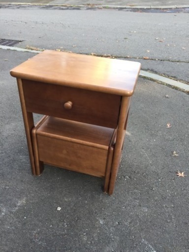 木製 収納付き踏み台 たま 百合が原の収納家具の中古あげます 譲ります ジモティーで不用品の処分