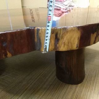 送料無料 花梨 座卓 ローテーブル 天然木 一枚板
