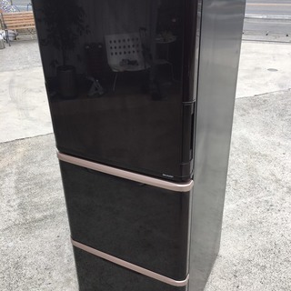 SHARP 冷蔵庫 SJ-PW31Y-T 314L ブラック 両開き】シャープ 冷蔵庫 SJ